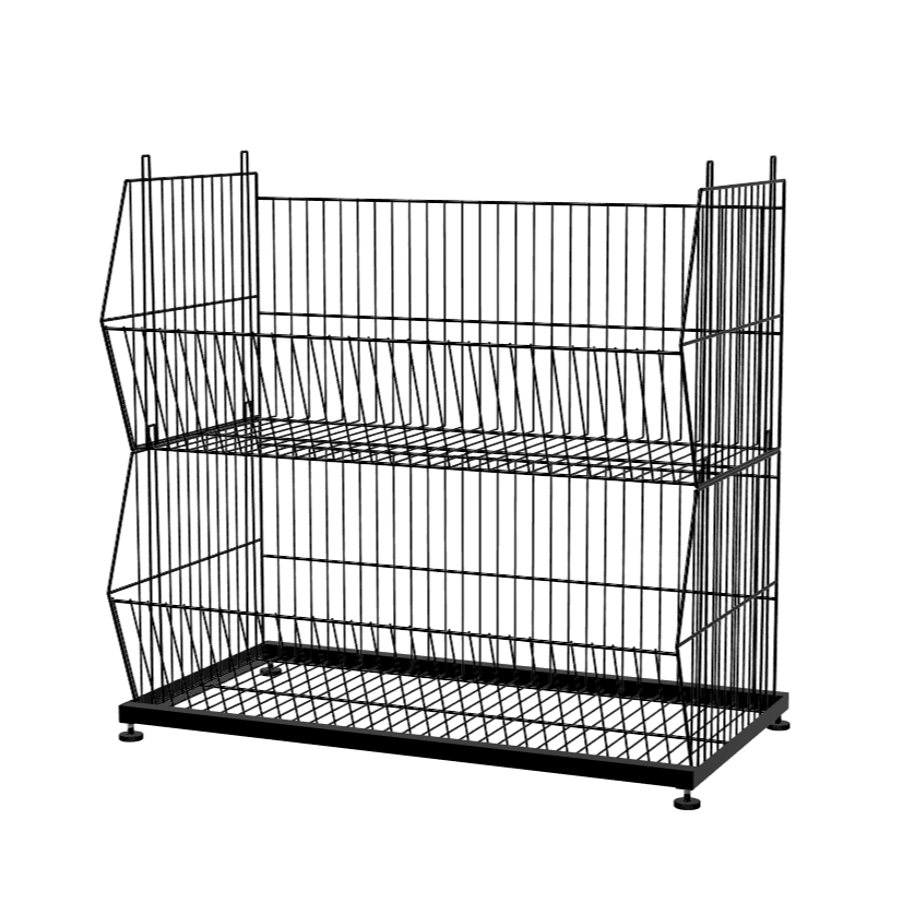 Flat Base Frame with Height Adjusters for Standard Stackable Basket