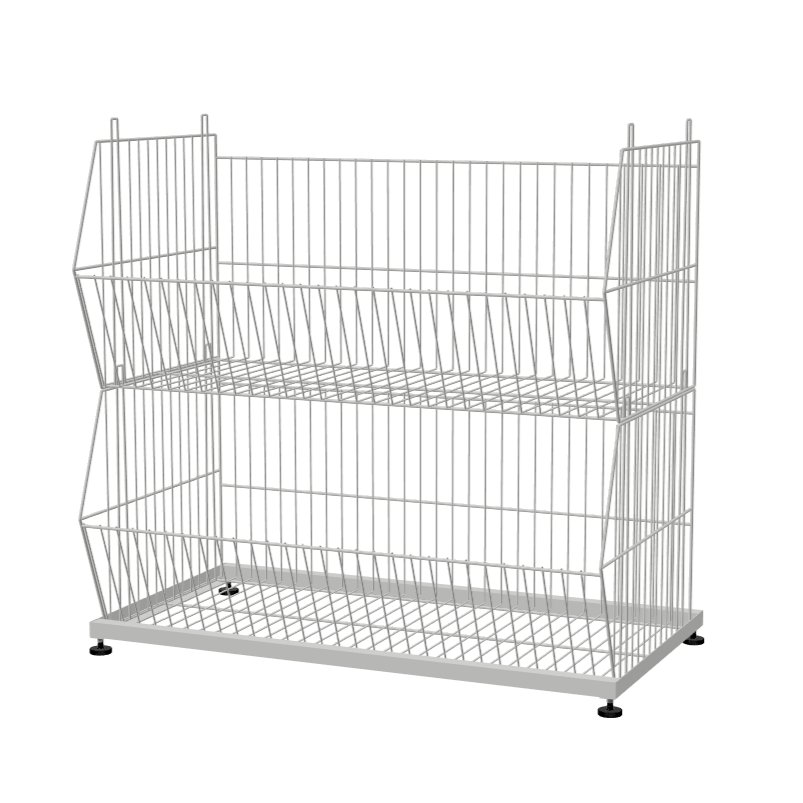 Flat Base Frame with Height Adjusters for Standard Stackable Basket