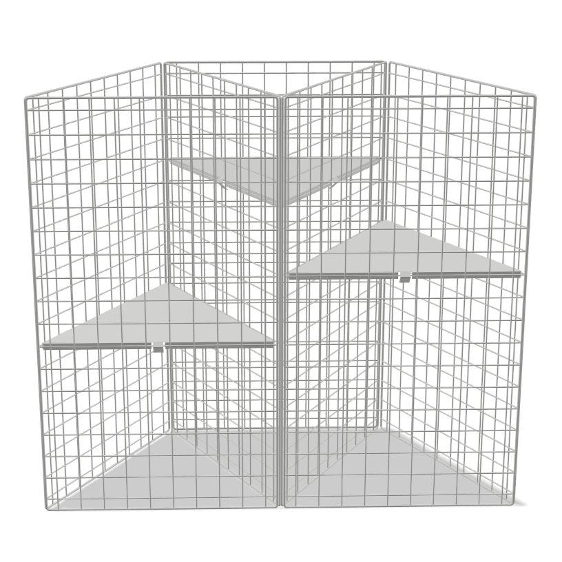 Tripple Triangular Mesh Dumpbin